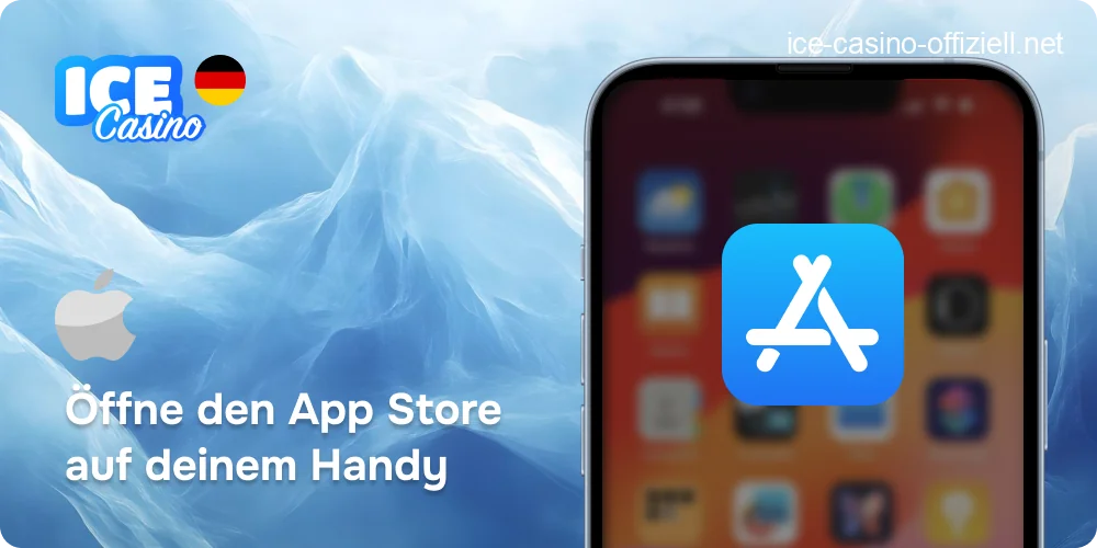 Der geöffnete Apple App Store auf dem Startbildschirm eines iPhones.